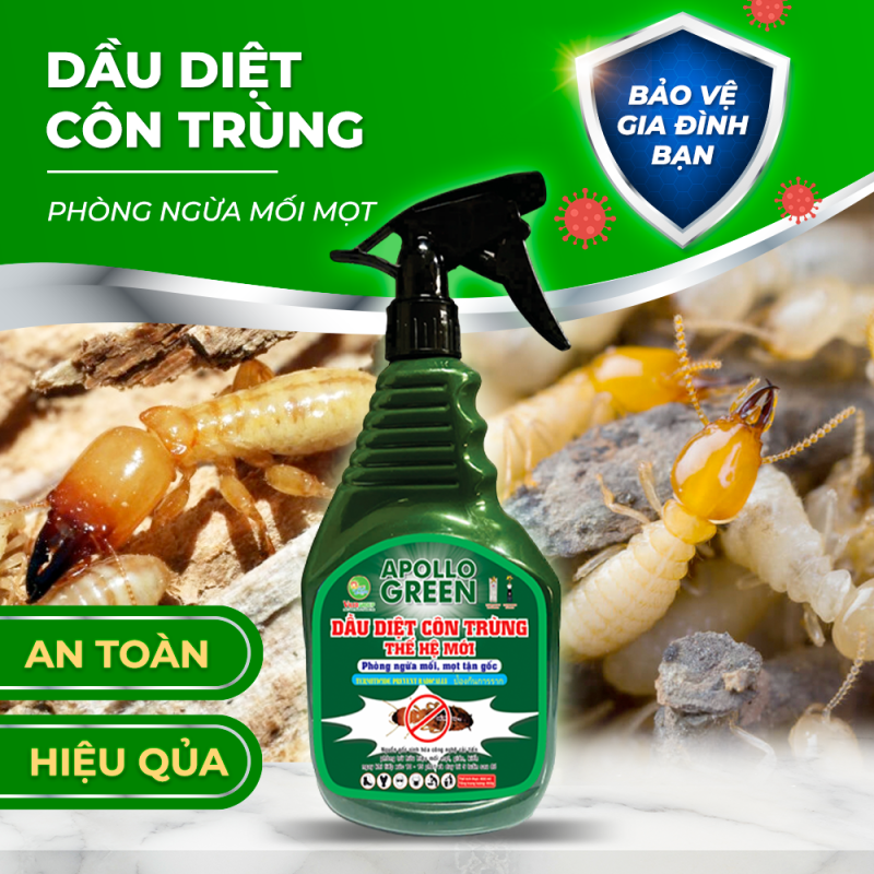 MS139 (800g) Dầu Diệt Côn Trùng Apollo Green thế hệ mới