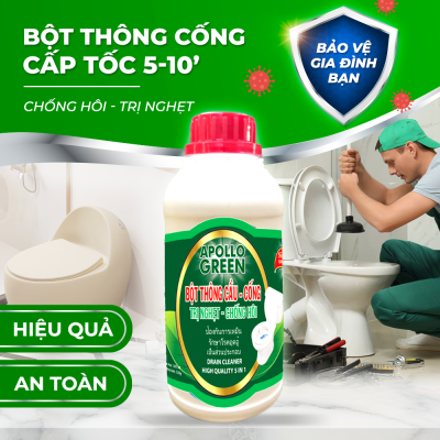 MS112 (550g) Bột thông cầu cống cao cấp Apolo Green