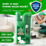 MS102 (1200g) Nước vi sinh Apollo Green là giải pháp hỗ trợ vệ sinh hầm cầu, bồn cầu, ống thoát nước, chống hôi