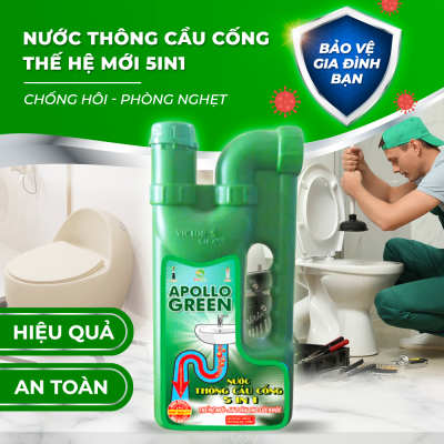 MS146 (1200g) NƯỚC THÔNG CẦU CỐNG THẾ HỆ MỚI 5IN1 APOLLO GREEN