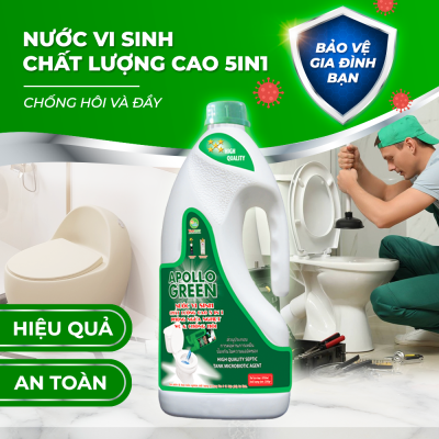 MS147 ( 1200g ) NƯỚC VI SINH APOLLO GREEN - CHẤT LƯỢNG CAO 5in1