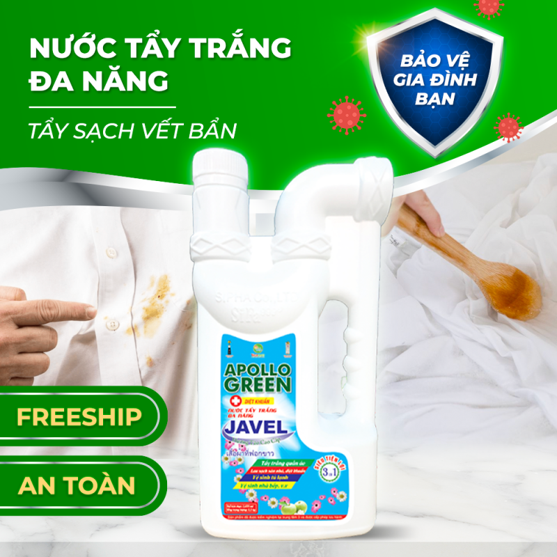 MS122 1200g Nước tẩy trắng Javel cao cấp
