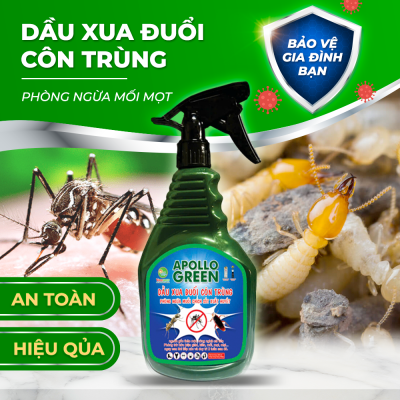 MS153 (800g) Dầu xua đuổi con trùng Apollo Green - Thế hệ mới đa năng