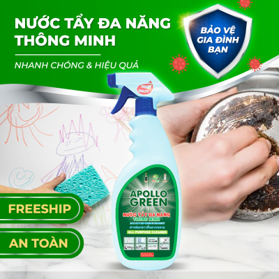 MS107 (650g) Nước tẩy đa năng thông minh Apollo Green